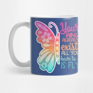 your wings already exist all you have to do is fly 2 Mug